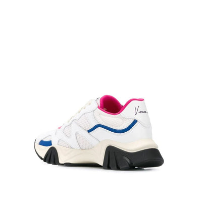 Versace – Weiße, klobige Leder-Sneaker
