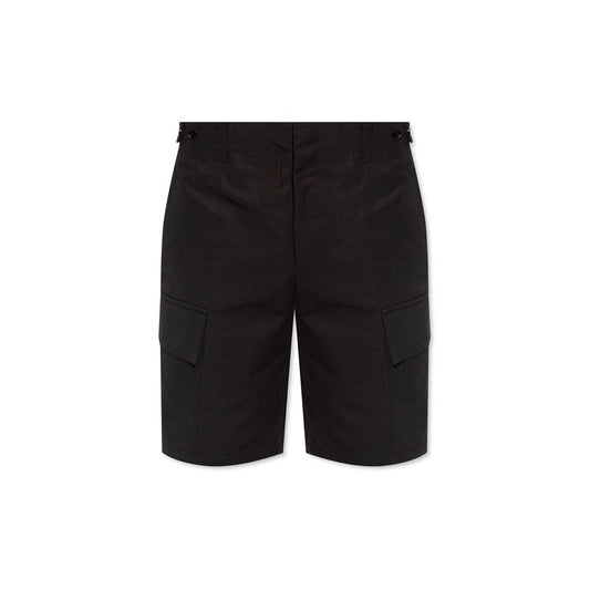Jil Sander Schwarze Cargo-Shorts aus Baumwolle
