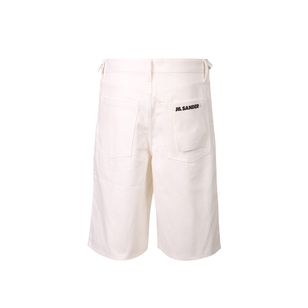 Jil Sander Weiße Jeansshorts