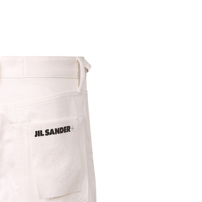 Jil Sander Weiße Jeansshorts