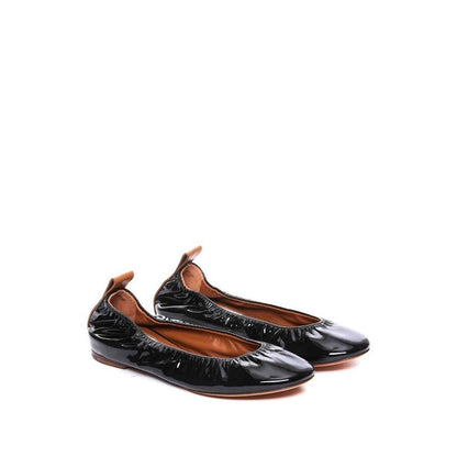 Lanvin Black Calfskin Ballet Flats