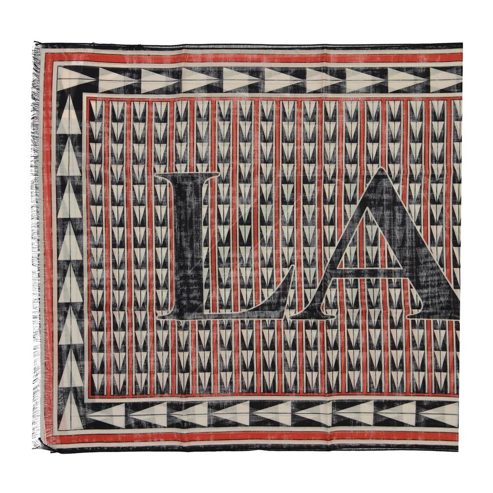 Lanvin Schal aus schwarzer Wolle