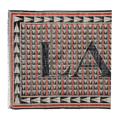 Lanvin Schal aus schwarzer Wolle