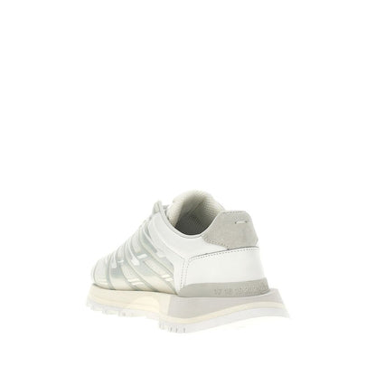 Maison Margiela White Fabric Athletic Sneakers