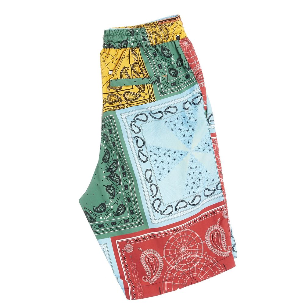 Marcelo Burlon Yellow Polyamide Shorts