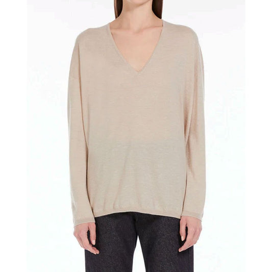 Max Mara Beige Kaschmirpullover aus Kaschmir