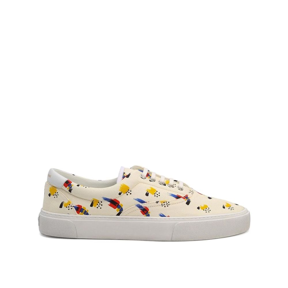 Saint Laurent Bedruckte Canvas-Sneakers