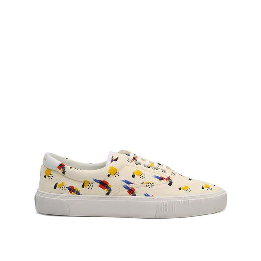 Saint Laurent Bedruckte Canvas-Sneakers
