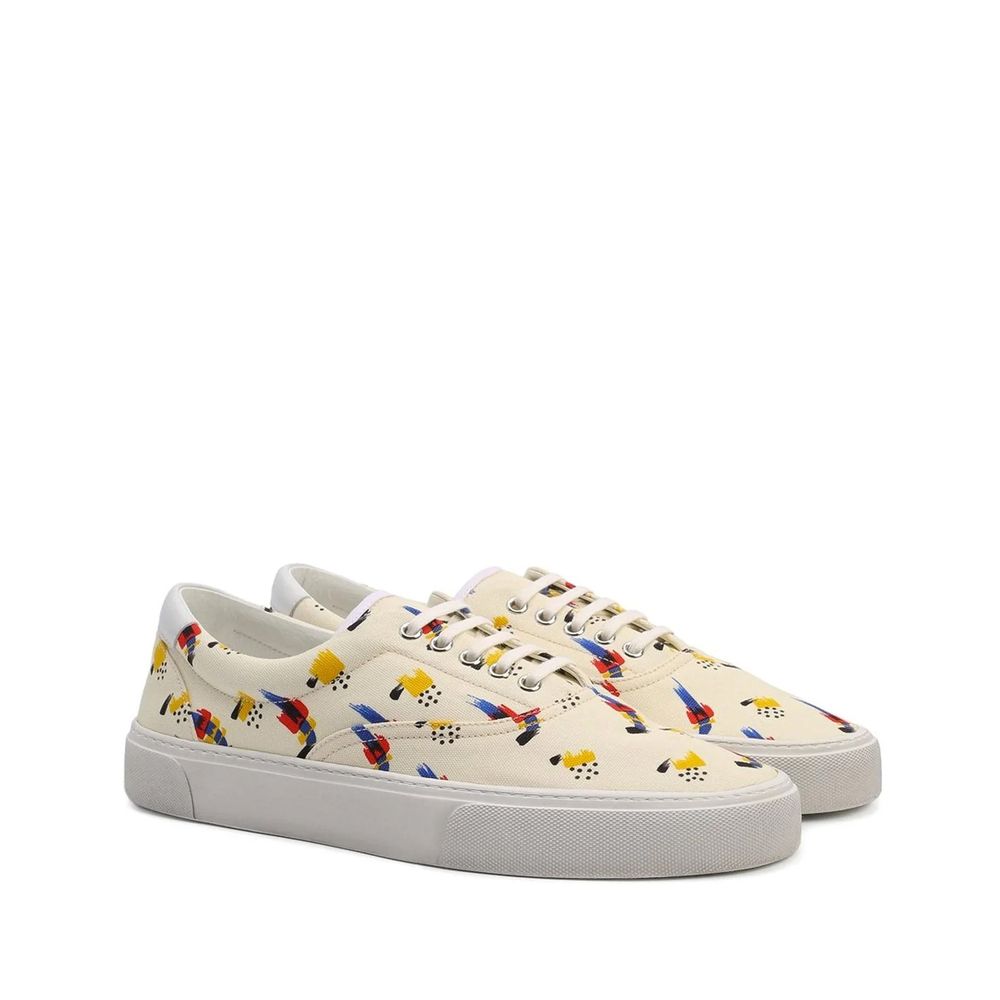 Saint Laurent Bedruckte Canvas-Sneakers