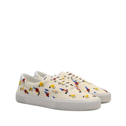 Saint Laurent Bedruckte Canvas-Sneakers