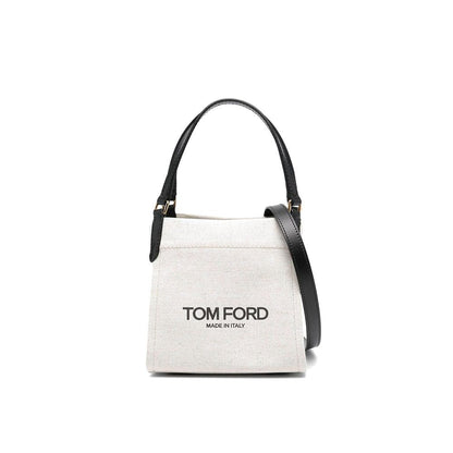 Tom Ford Tote Bag aus beigefarbenem Canvas
