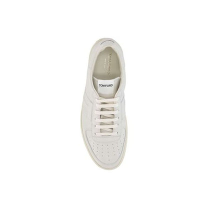 Tom Ford Leder-Sneaker mit Logo