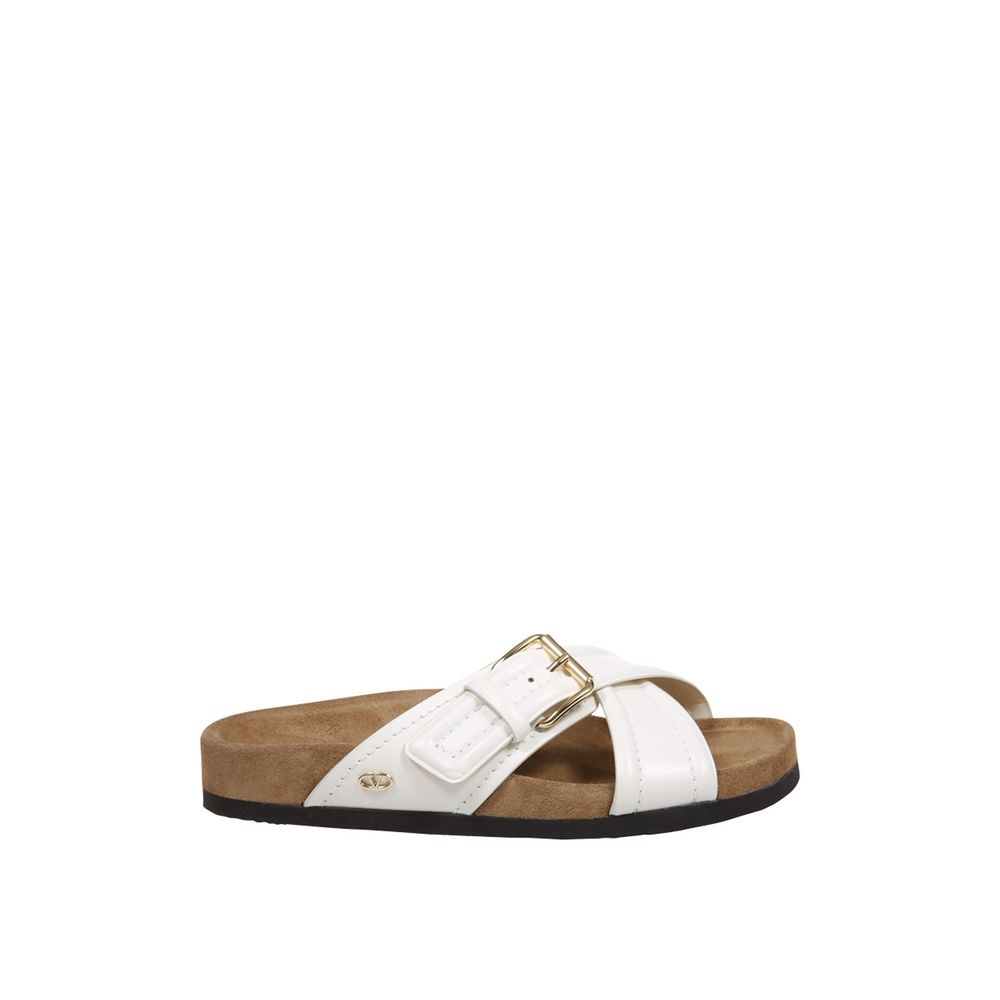 Valentino Garavani Flache Ledersandalen