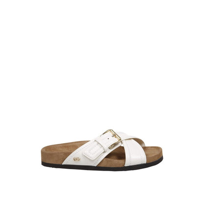 Valentino Garavani Flache Ledersandalen