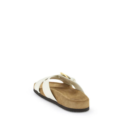 Valentino Garavani Flache Ledersandalen