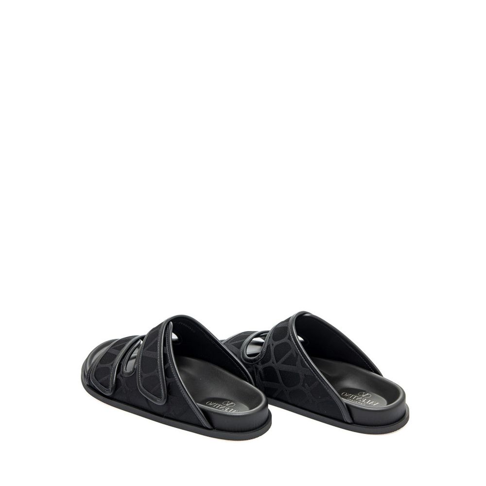 Valentino Garavani Toile Iconographe Flache Sandalen