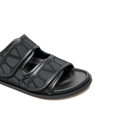 Valentino Garavani Toile Iconographe Flache Sandalen