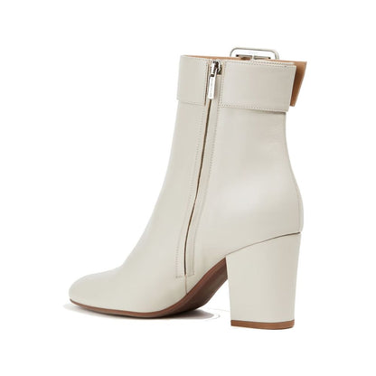 Sergio Rossi – Ankle Boots aus Leder mit Schnalle