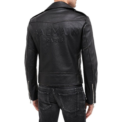 Balmain Lederjacke