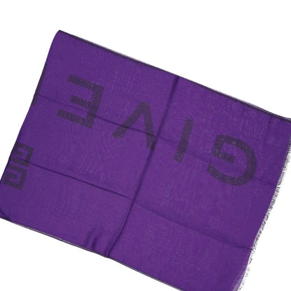 Givenchy Purple Cashmere Scarf