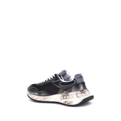 Dsquared² Schwarze Kalbsleder-Sneaker Modell Bos Taurus