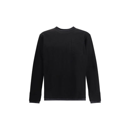 Sacai Black Cotton T-Shirt