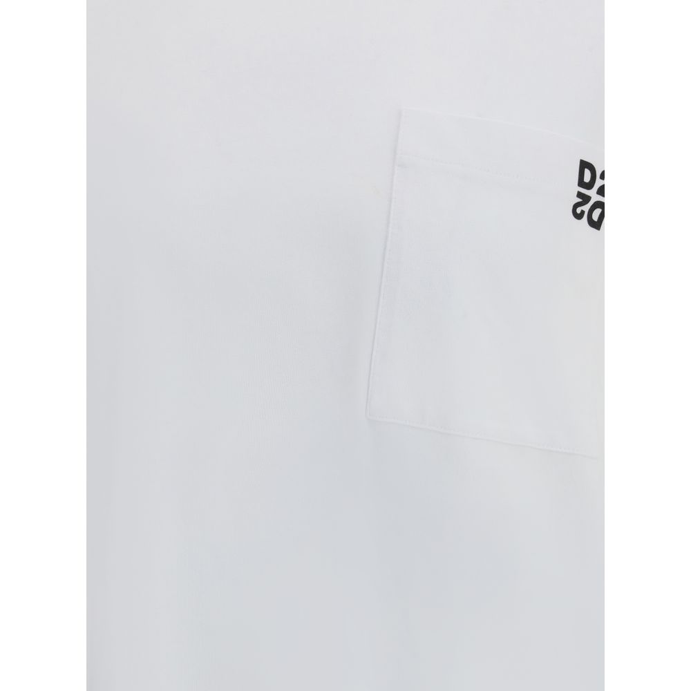 Dsquared² Weißes Baumwoll-T-Shirt