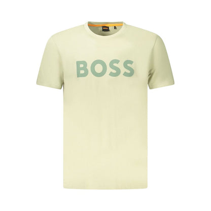 Hugo Boss Grünes Baumwoll-T-Shirt für Herren