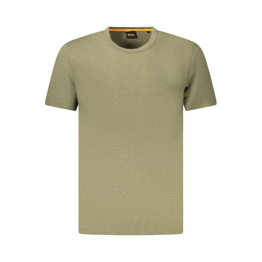Hugo Boss Grünes Baumwoll-T-Shirt für Herren