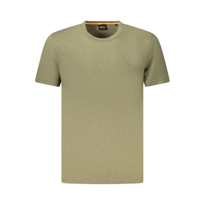 Hugo Boss Grünes Baumwoll-T-Shirt für Herren