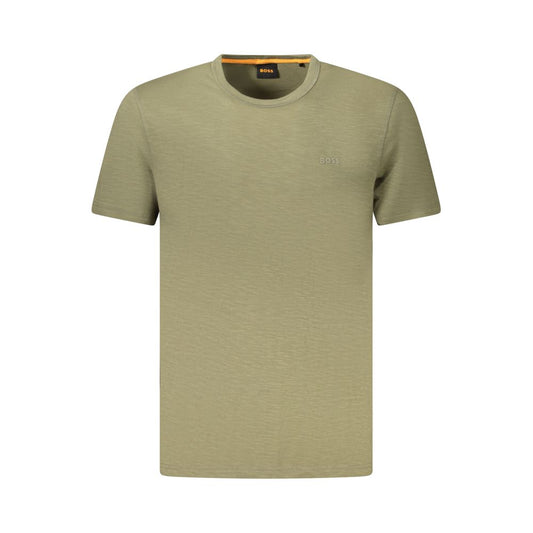 Hugo Boss Grünes Baumwoll-T-Shirt für Herren