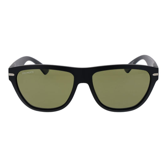 Serengeti Schwarze Unisex-Sonnenbrille