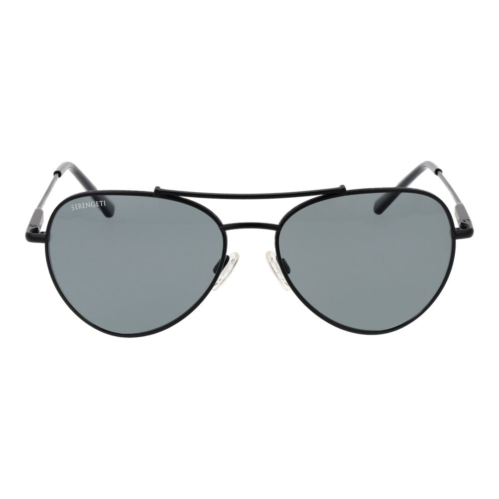 Serengeti Schwarze Unisex-Sonnenbrille