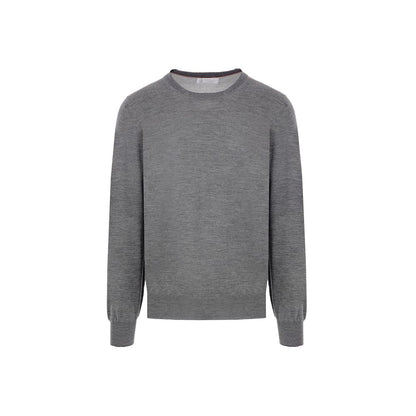 Brunello Cucinelli Grauer Kaschmirpullover für Herren