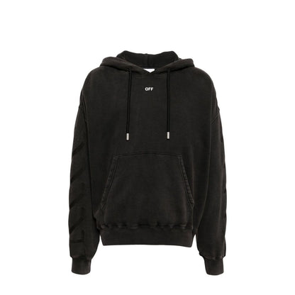 Schwarzes Baumwoll-Sweatshirt von Off-White