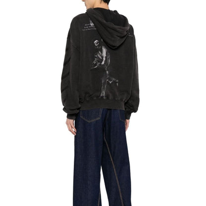 Schwarzes Baumwoll-Sweatshirt von Off-White