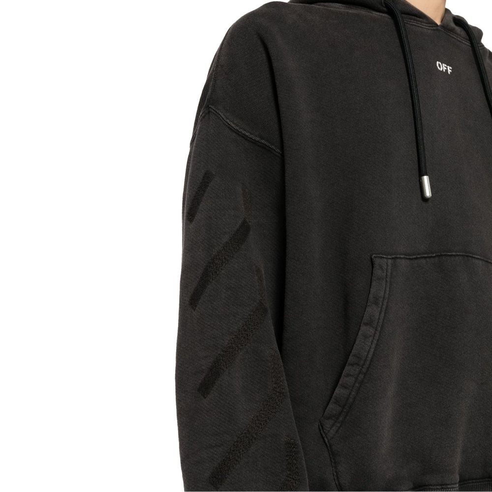 Schwarzes Baumwoll-Sweatshirt von Off-White