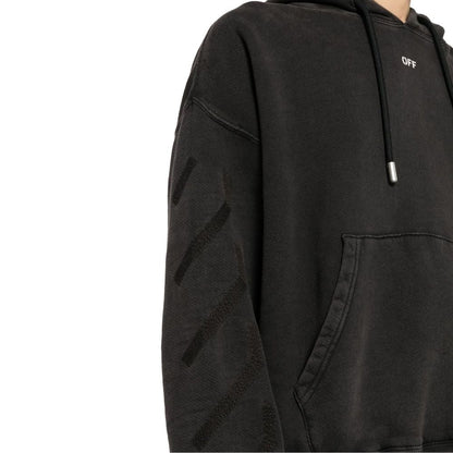 Schwarzes Baumwoll-Sweatshirt von Off-White