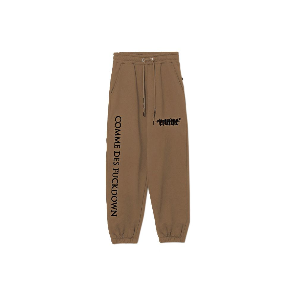 Comme Des Fuckdown Braune Damen-Jogginghose aus Baumwolle