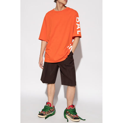 Balmain Orange Cotton T-Shirt