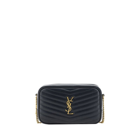 Saint Laurent Schultertasche aus schwarzem Kalbsleder (Bos Taurus)
