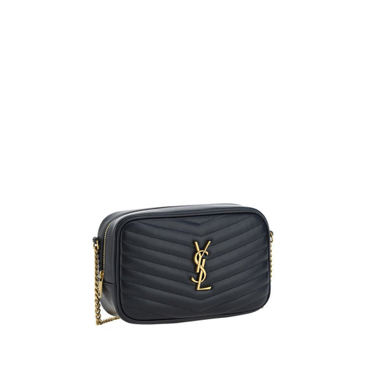 Saint Laurent Schultertasche aus schwarzem Kalbsleder (Bos Taurus)