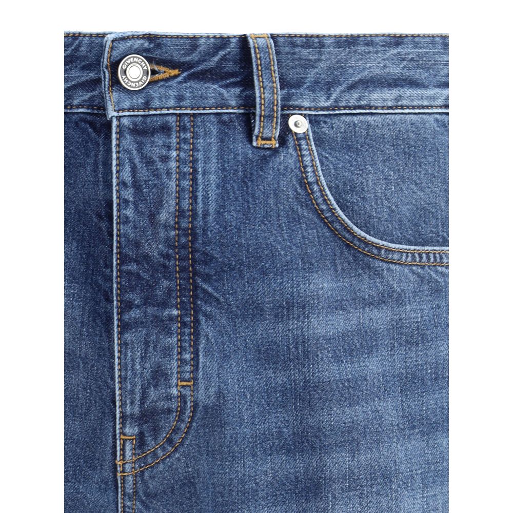 Givenchy Blaue Baumwoll-Jeans mit geradem Bein