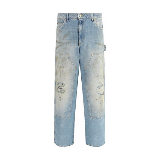 Golden Goose Hellblaue Jeans aus Baumwoll-Denim