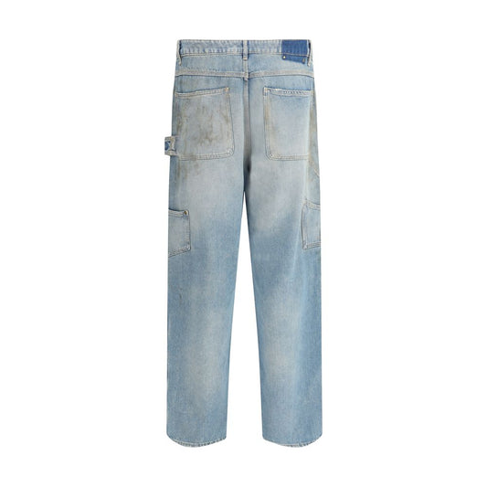 Golden Goose Hellblaue Jeans aus Baumwoll-Denim