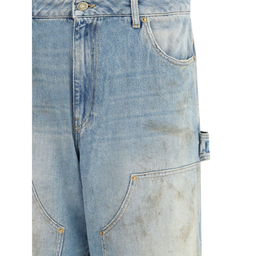 Golden Goose Hellblaue Jeans aus Baumwoll-Denim