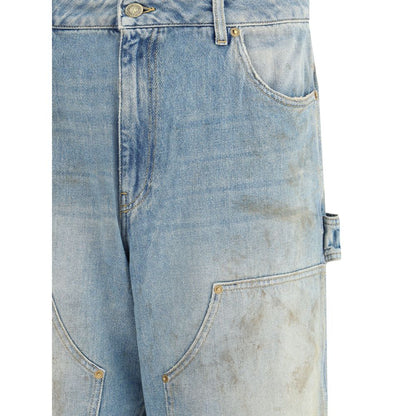 Golden Goose Hellblaue Jeans aus Baumwoll-Denim