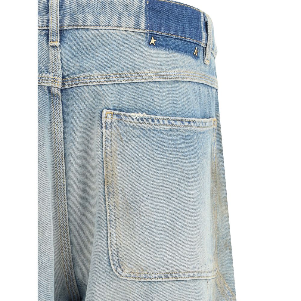 Golden Goose Hellblaue Jeans aus Baumwoll-Denim