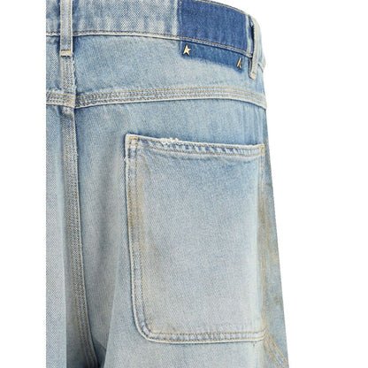Golden Goose Hellblaue Jeans aus Baumwoll-Denim