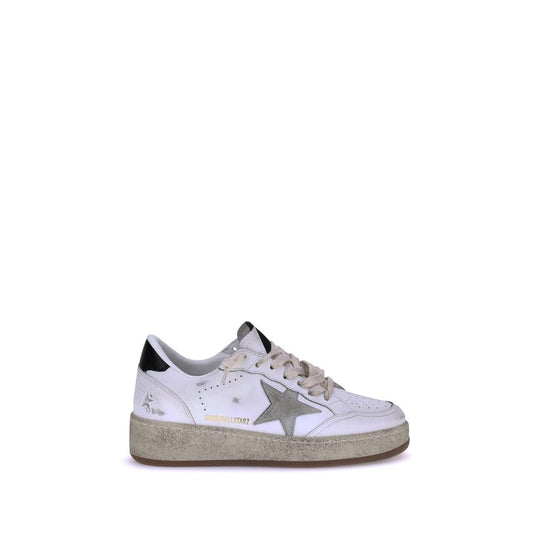 Golden Goose White Calf Leather Bos Taurus Low Top Sneakers